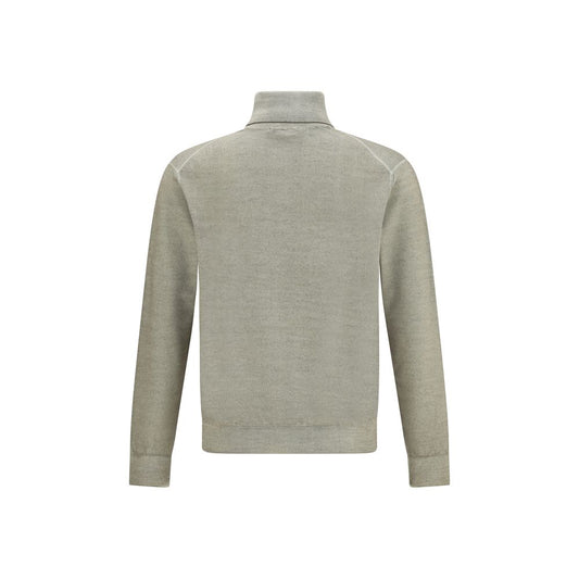 Cruciani Grüner Woll-Rollkragenpullover
