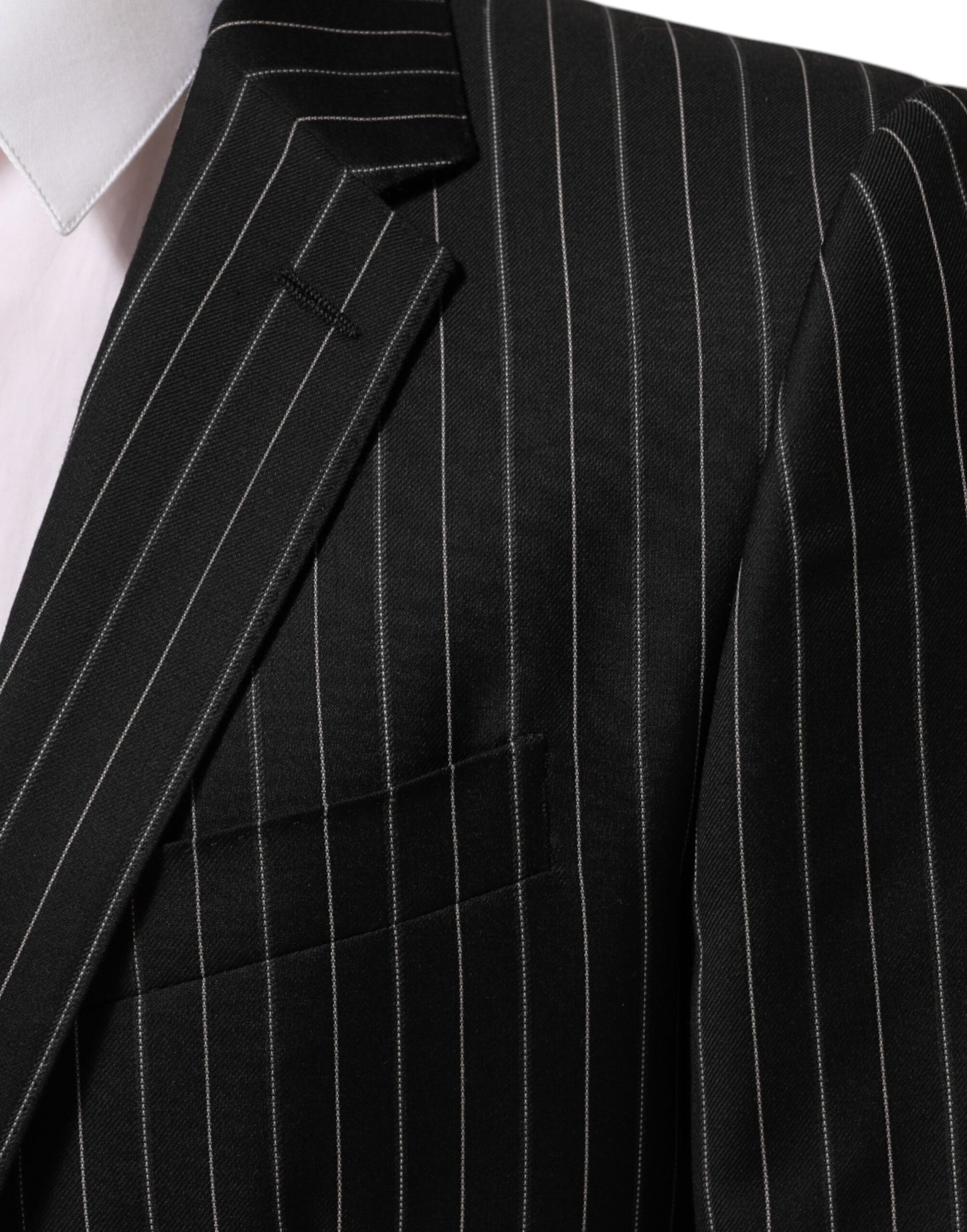 Dolce &amp; Gabbana – MARTINI – Anzugblazer mit 1 Knopf und schwarzen Streifen
