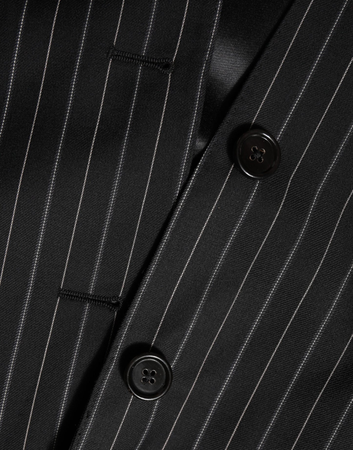 Dolce &amp; Gabbana – MARTINI – Anzugblazer mit 1 Knopf und schwarzen Streifen