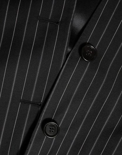 Dolce &amp; Gabbana – MARTINI – Anzugblazer mit 1 Knopf und schwarzen Streifen