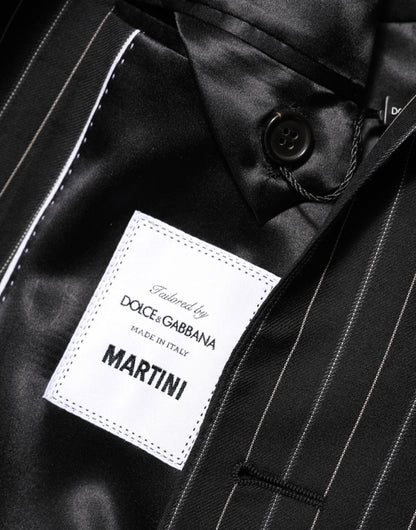 Dolce &amp; Gabbana – MARTINI – Anzugblazer mit 1 Knopf und schwarzen Streifen