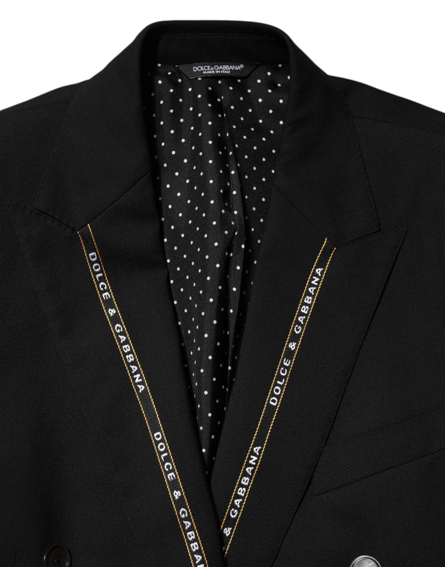 Dolce &amp; Gabbana Schwarzer SICILIA Zweireihiger Blazer