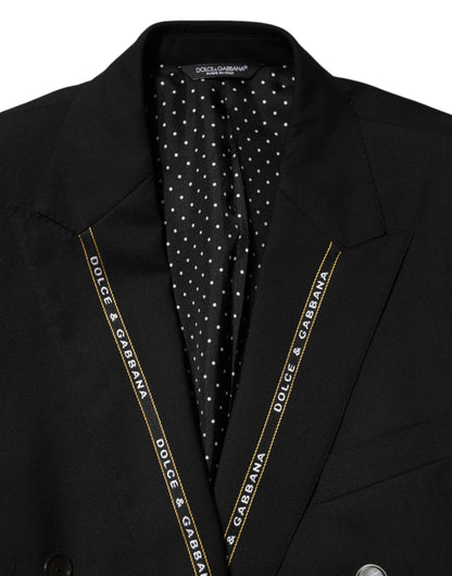 Dolce &amp; Gabbana Schwarzer SICILIA Zweireihiger Blazer