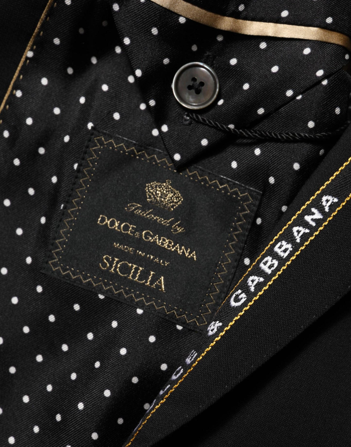 Dolce &amp; Gabbana Schwarzer SICILIA Zweireihiger Blazer