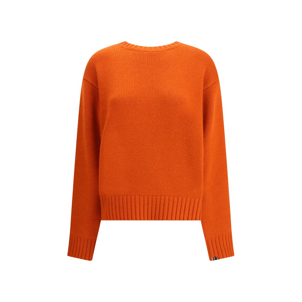 Extremer Kaschmir Orangefarbener Kaschmirpullover aus Kaschmir