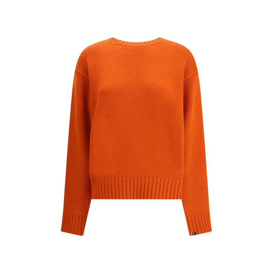 Extremer Kaschmir Orangefarbener Kaschmirpullover aus Kaschmir