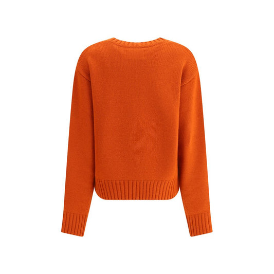 Extremer Kaschmir Orangefarbener Kaschmirpullover aus Kaschmir