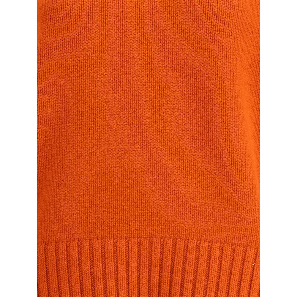 Extremer Kaschmir Orangefarbener Kaschmirpullover aus Kaschmir