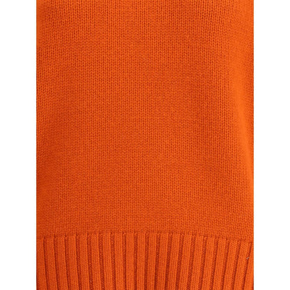 Extremer Kaschmir Orangefarbener Kaschmirpullover aus Kaschmir