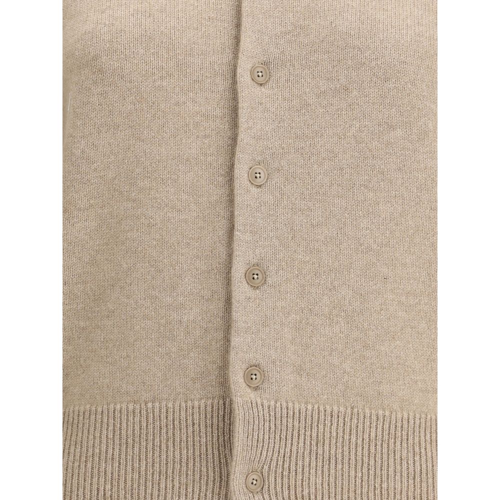 Extreme Cashmere Beige Cashmere Cardigan