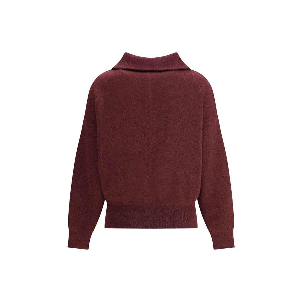 Marant Etoile Bordeaux Baumwoll-Cardigan