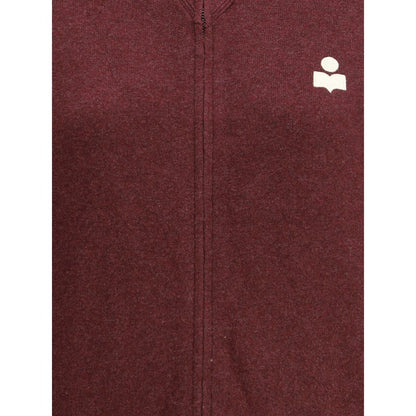 Marant Etoile Bordeaux Baumwoll-Cardigan