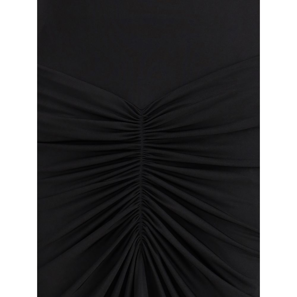 Das Andamane schwarze Polyester-Freizeitkleid