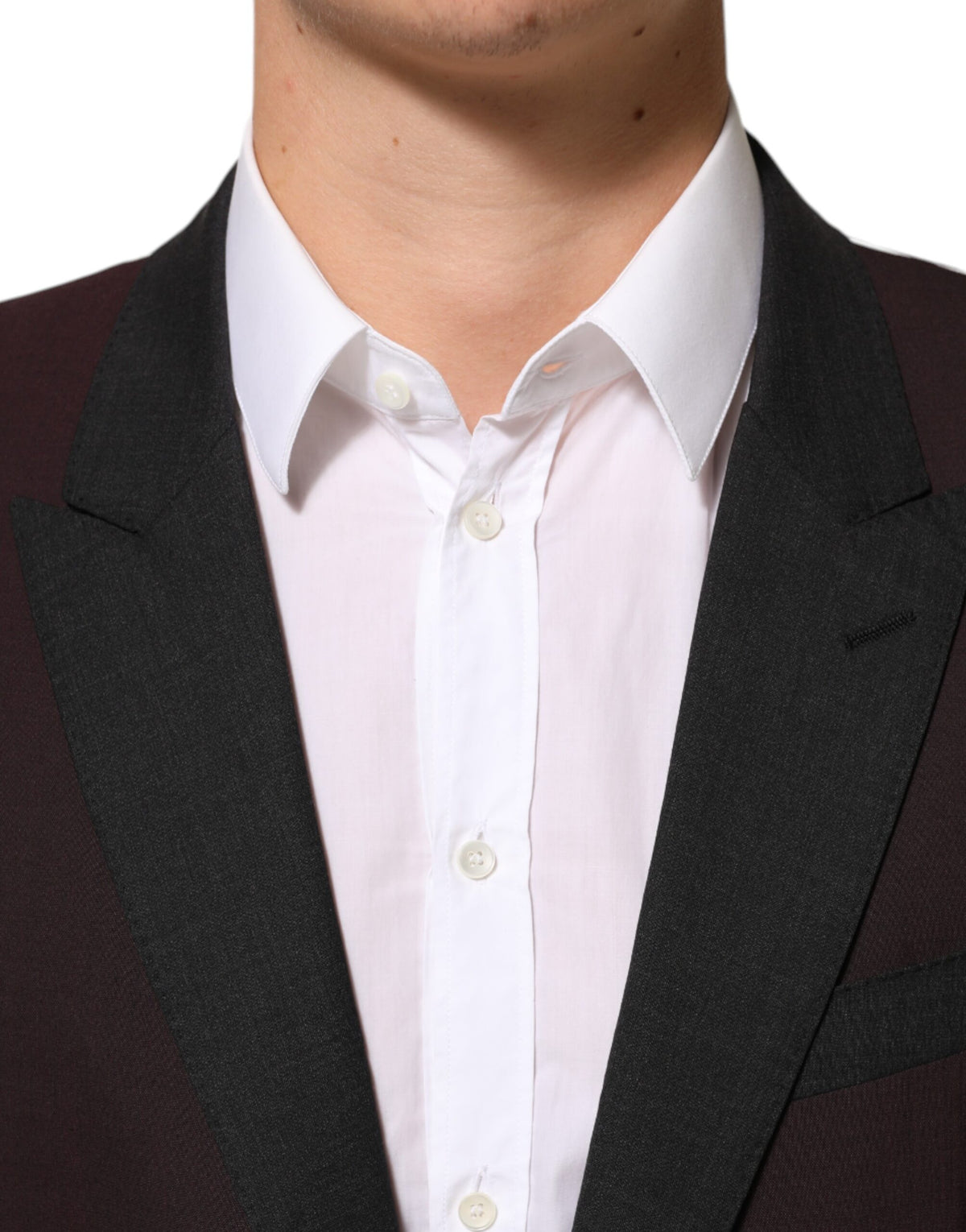 Dolce &amp; Gabbana – Kastanienbrauner Blazer aus Wolle mit 2 Knöpfen