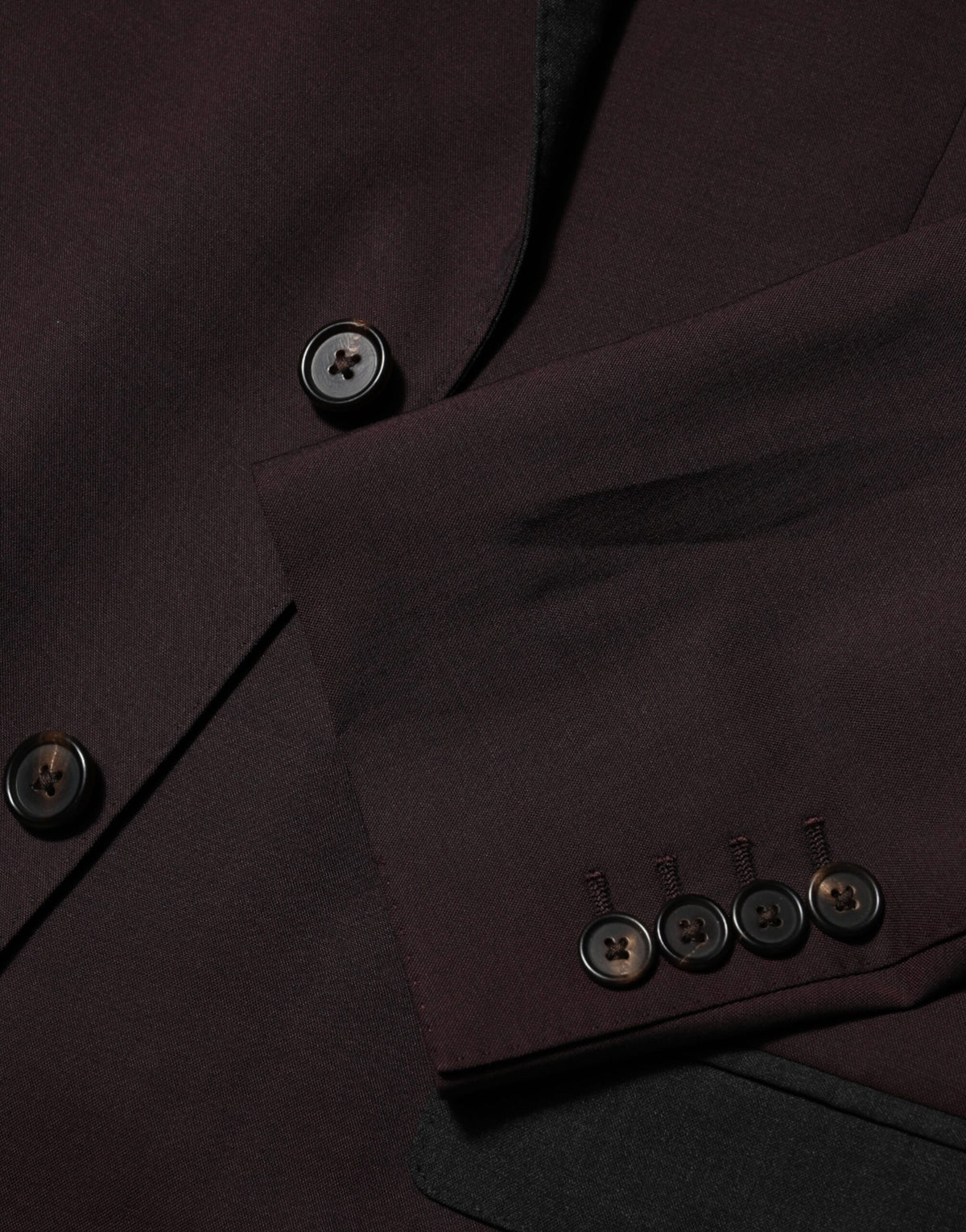Dolce &amp; Gabbana – Kastanienbrauner Blazer aus Wolle mit 2 Knöpfen