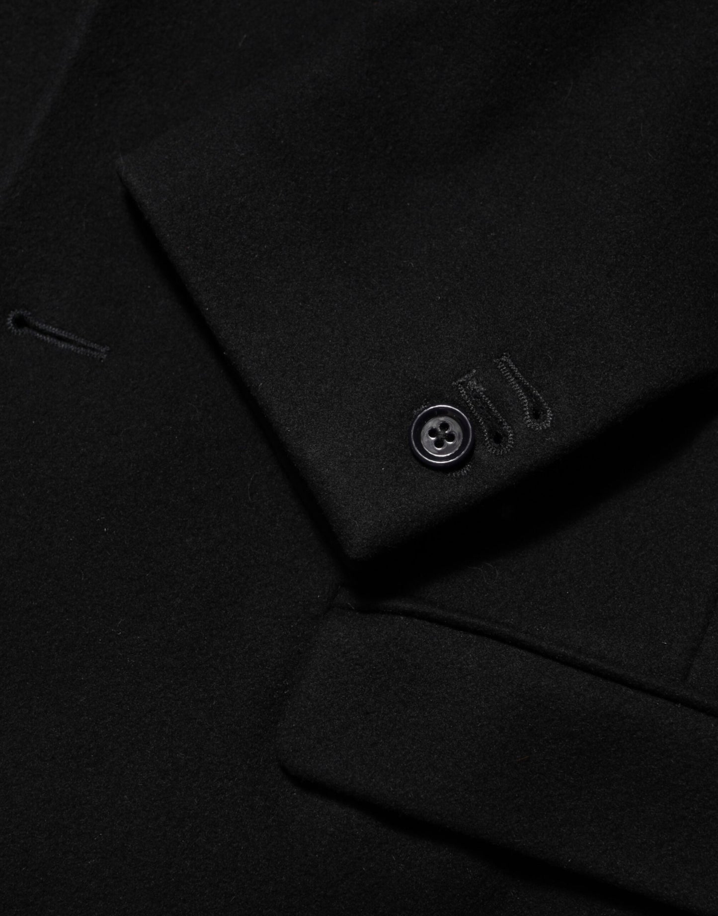 Dolce &amp; Gabbana Schwarze Trenchcoat-Jacke aus Wolle mit Knöpfen für Herren