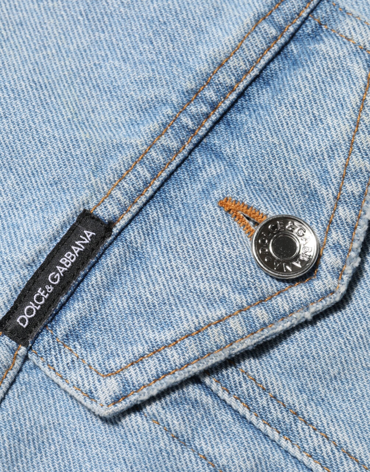Dolce &amp; Gabbana – Blaues Mini-Etuikleid aus Nylon-Patchwork-Denim