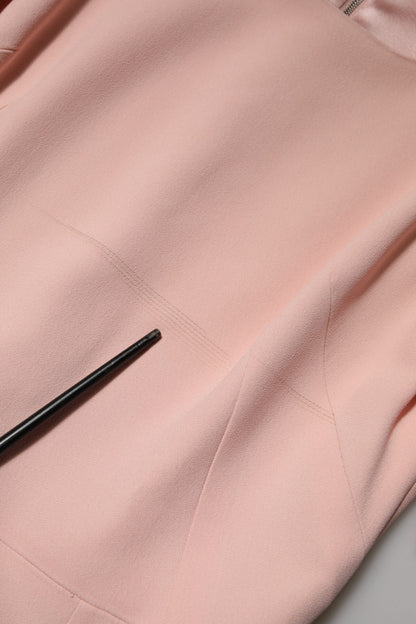 Dolce &amp; Gabbana – Ausgestelltes Etui-Midikleid aus rosa Viskose