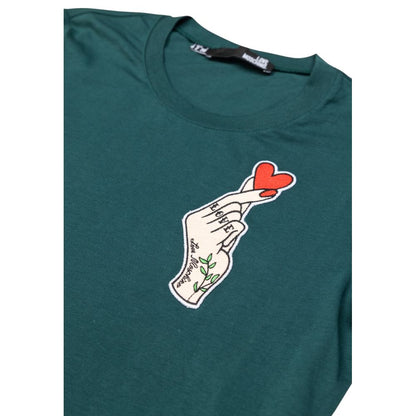 Love Moschino – Schwarzes Baumwoll-T-Shirt