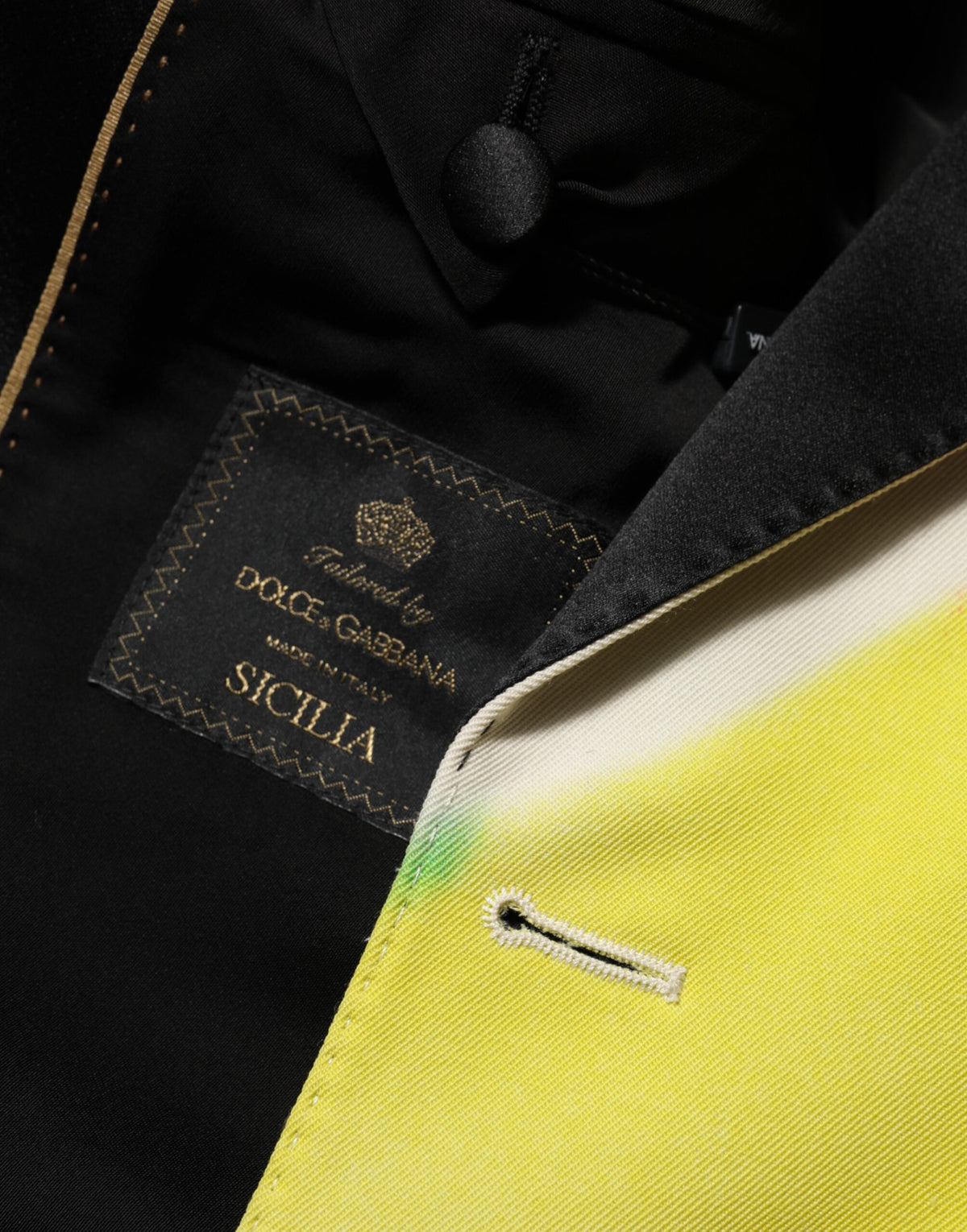 Dolce &amp; Gabbana Mehrfarbiger Graffiti SICILIA 1-Knopf-Anzugsblazer für Herren