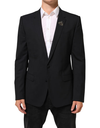Dolce &amp; Gabbana Black Bee MARTINI 2-Knopf-Anzugblazer für Herren