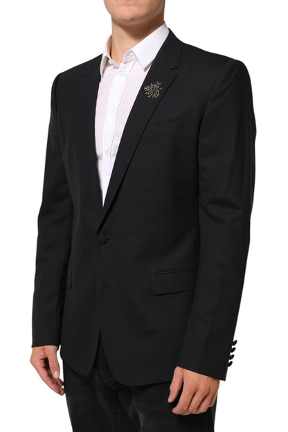 Dolce &amp; Gabbana Black Bee MARTINI 2-Knopf-Anzugblazer für Herren