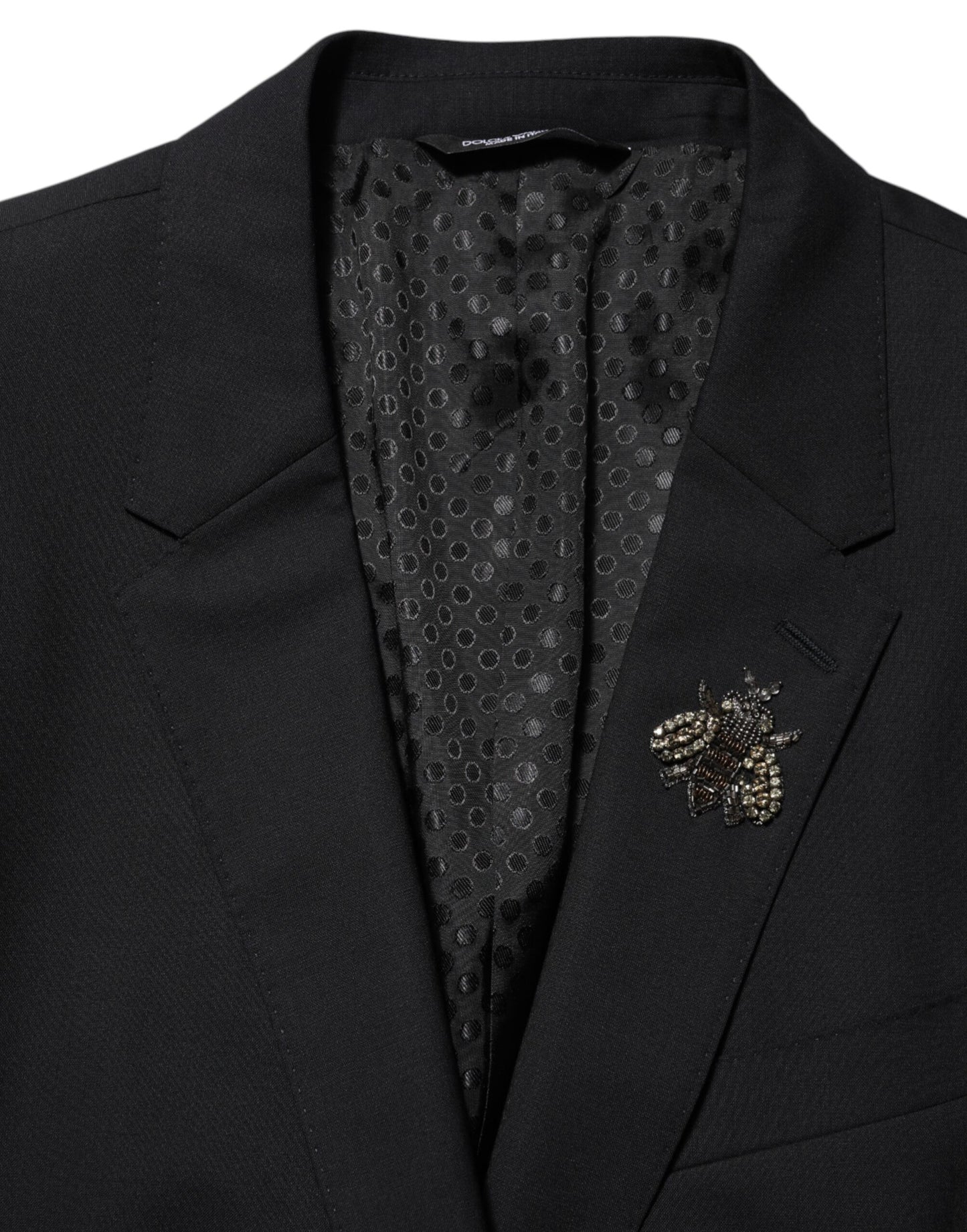Dolce &amp; Gabbana Black Bee MARTINI 2-Knopf-Anzugblazer für Herren