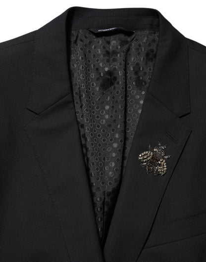 Dolce &amp; Gabbana Black Bee MARTINI 2-Knopf-Anzugblazer für Herren