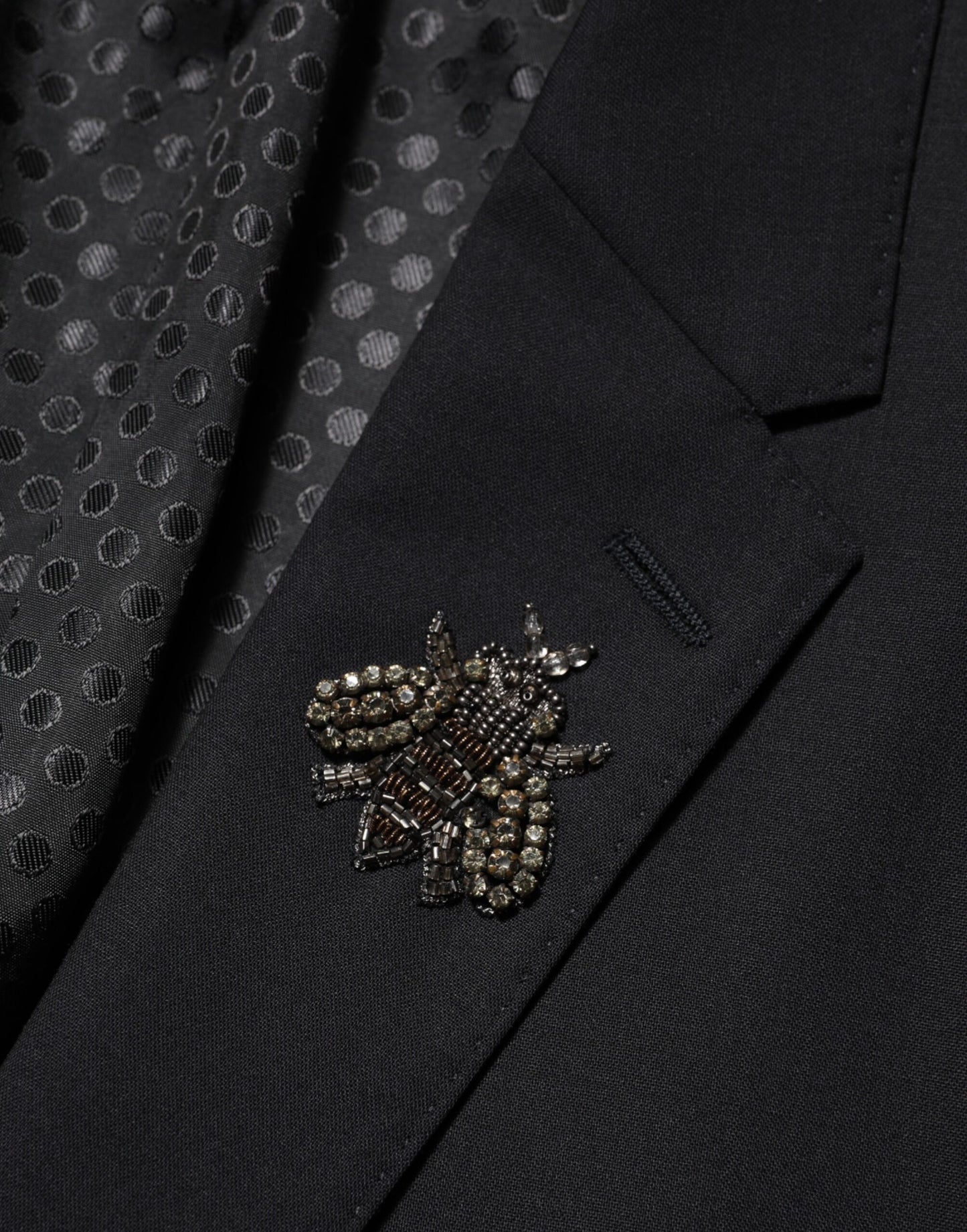 Dolce &amp; Gabbana Black Bee MARTINI 2-Knopf-Anzugblazer für Herren