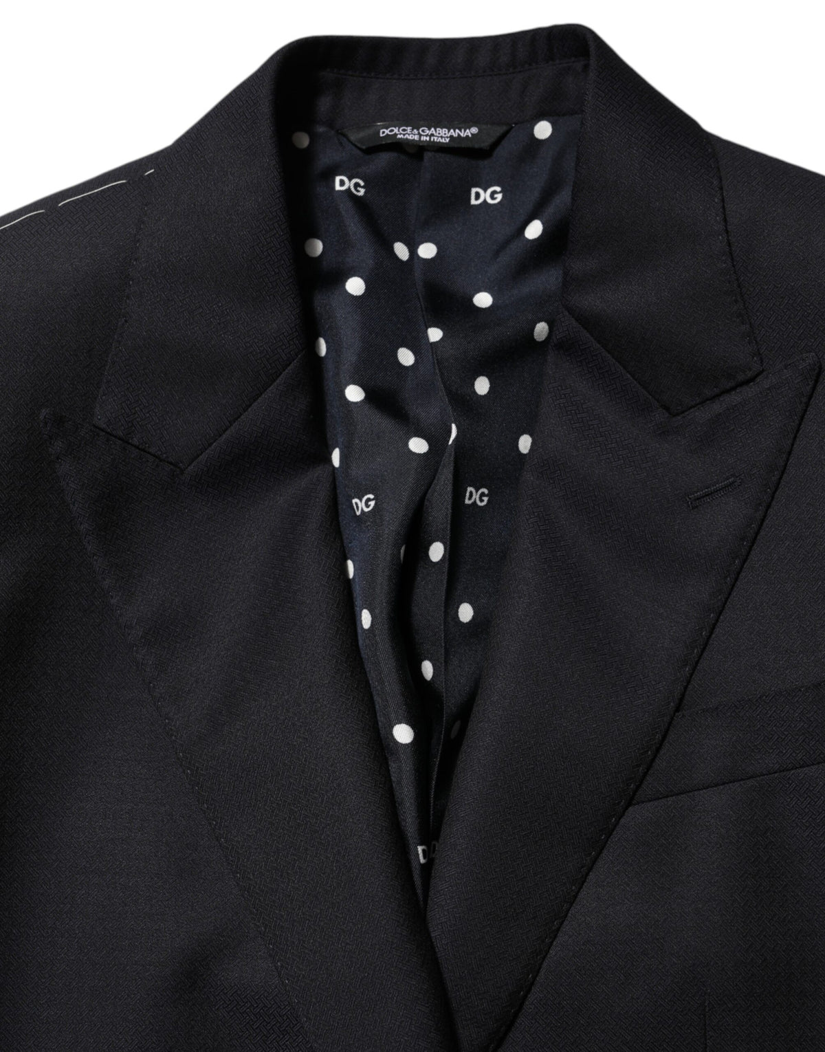 Dolce &amp; Gabbana – Schwarzer NAPOLI-Anzugblazer aus Wolle mit 2 Knöpfen für Herren