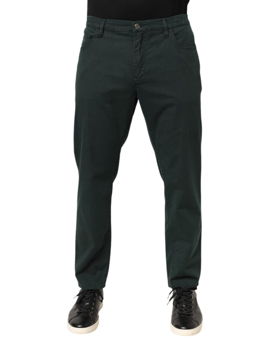 Dolce &amp; Gabbana Grüne Baumwollstretch-Jeans für Herren