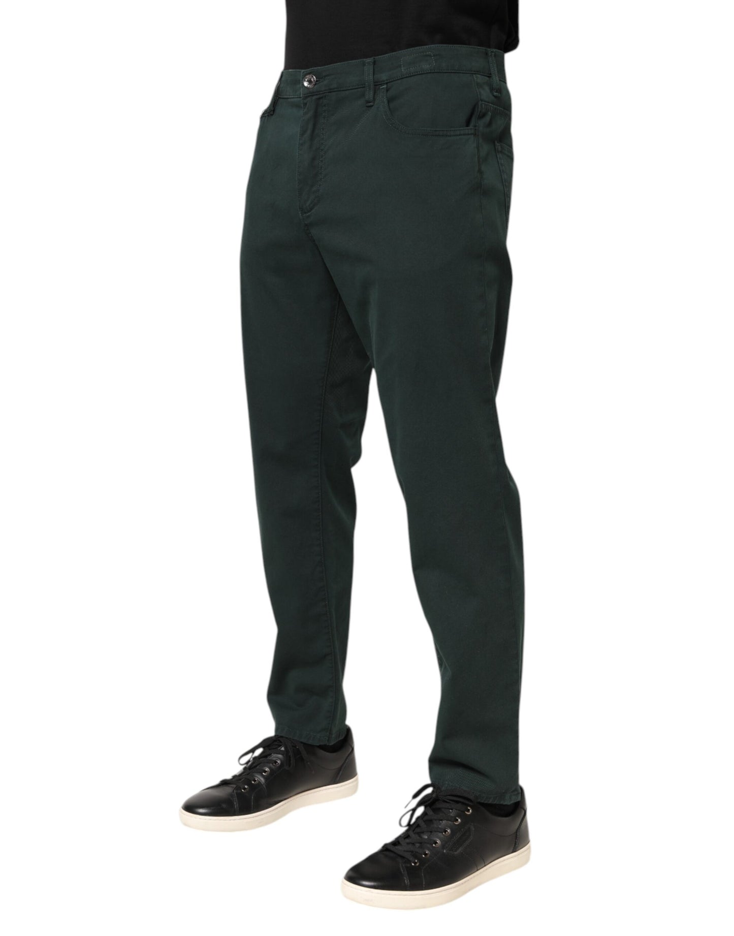 Dolce &amp; Gabbana Grüne Baumwollstretch-Jeans für Herren