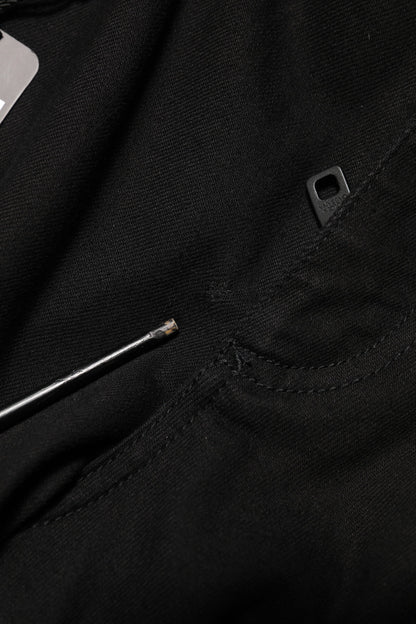 Dolce &amp; Gabbana Schwarze Skinny-Jeans aus Baumwolle mit mittlerer Taille für Herren