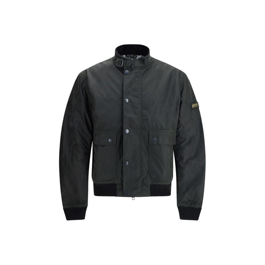 Barbour International Schwarze Jacke aus Baumwolle