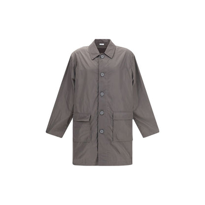 Thom Browne Brauner Trenchcoat aus Polyester