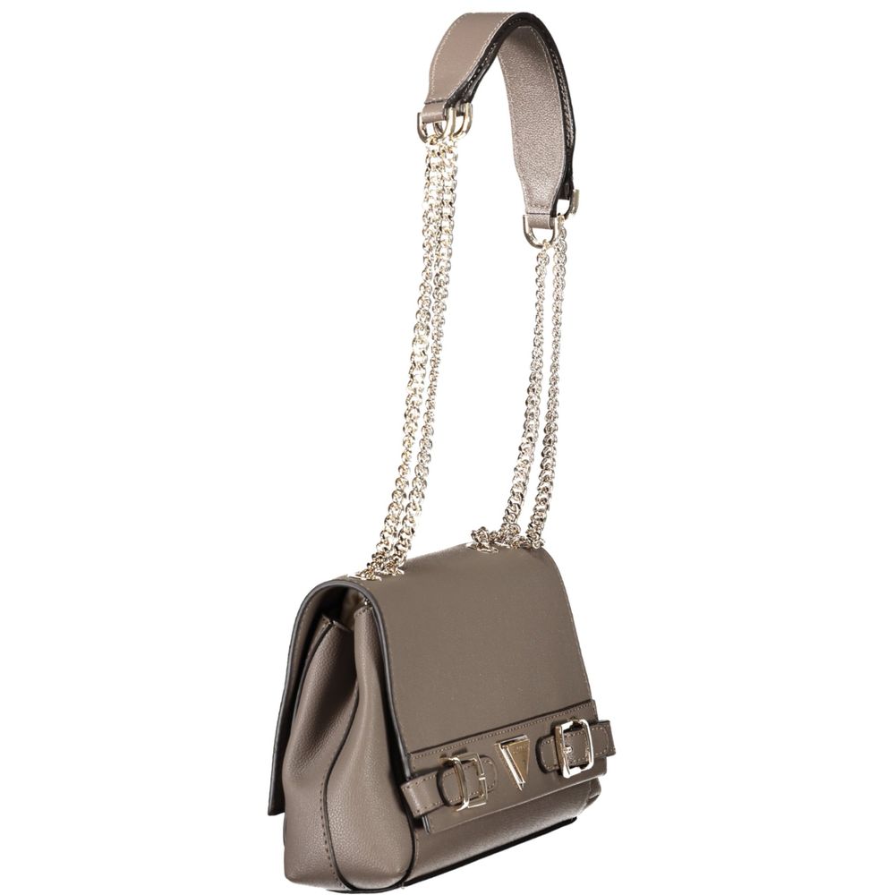 Guess Jeans – Handtasche aus Polyethylen in Braun