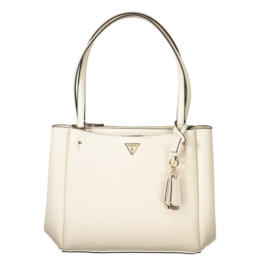 Guess Jeans – Weiße Polyethylen-Handtasche