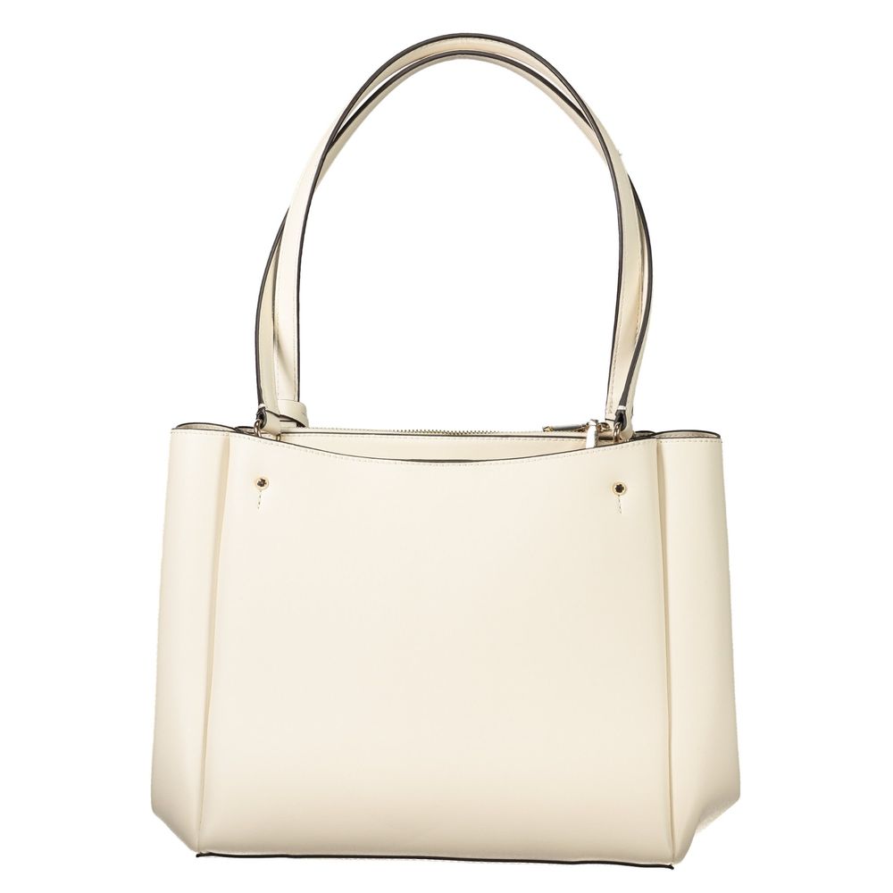 Guess Jeans – Weiße Polyethylen-Handtasche