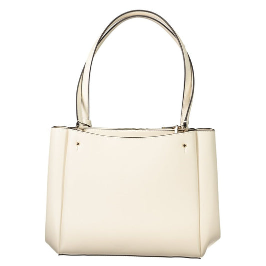 Guess Jeans – Weiße Polyethylen-Handtasche