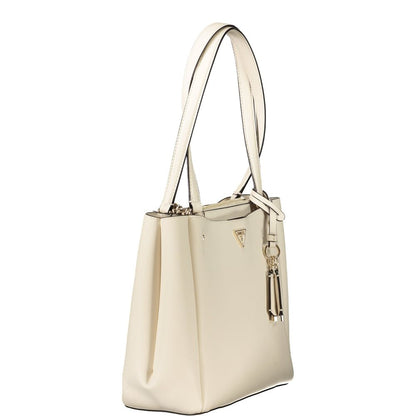 Guess Jeans – Weiße Polyethylen-Handtasche