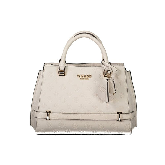 Guess Jeans – Weiße Polyethylen-Handtasche