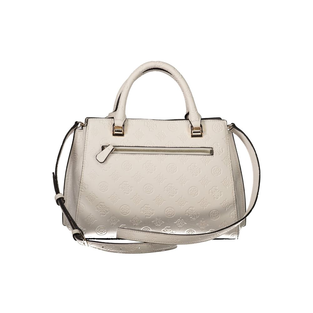Guess Jeans – Weiße Polyethylen-Handtasche