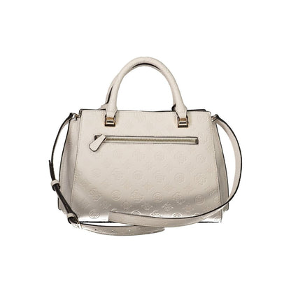Guess Jeans – Weiße Polyethylen-Handtasche