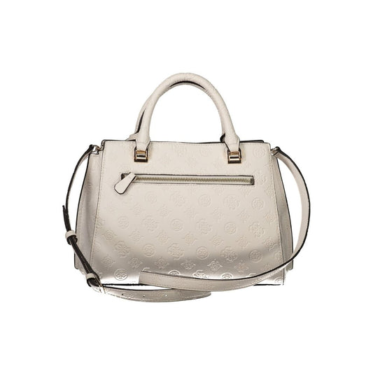 Guess Jeans – Weiße Polyethylen-Handtasche