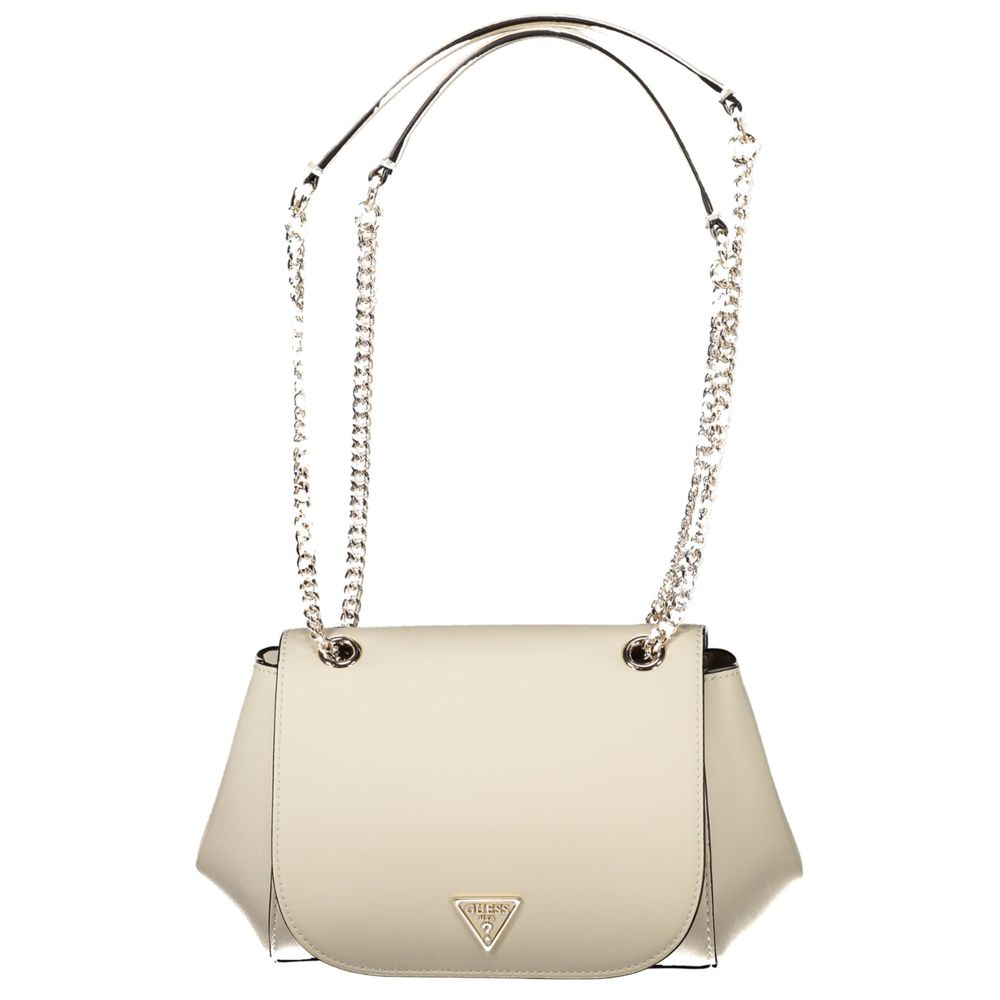 Guess Jeans – Weiße Polyethylen-Handtasche