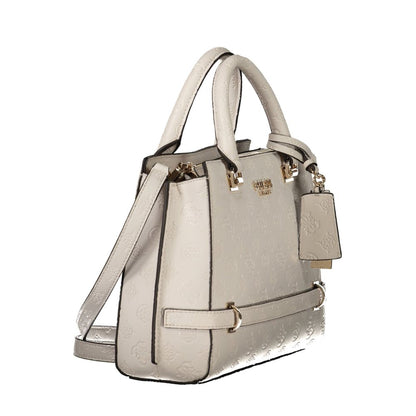 Guess Jeans – Weiße Polyethylen-Handtasche
