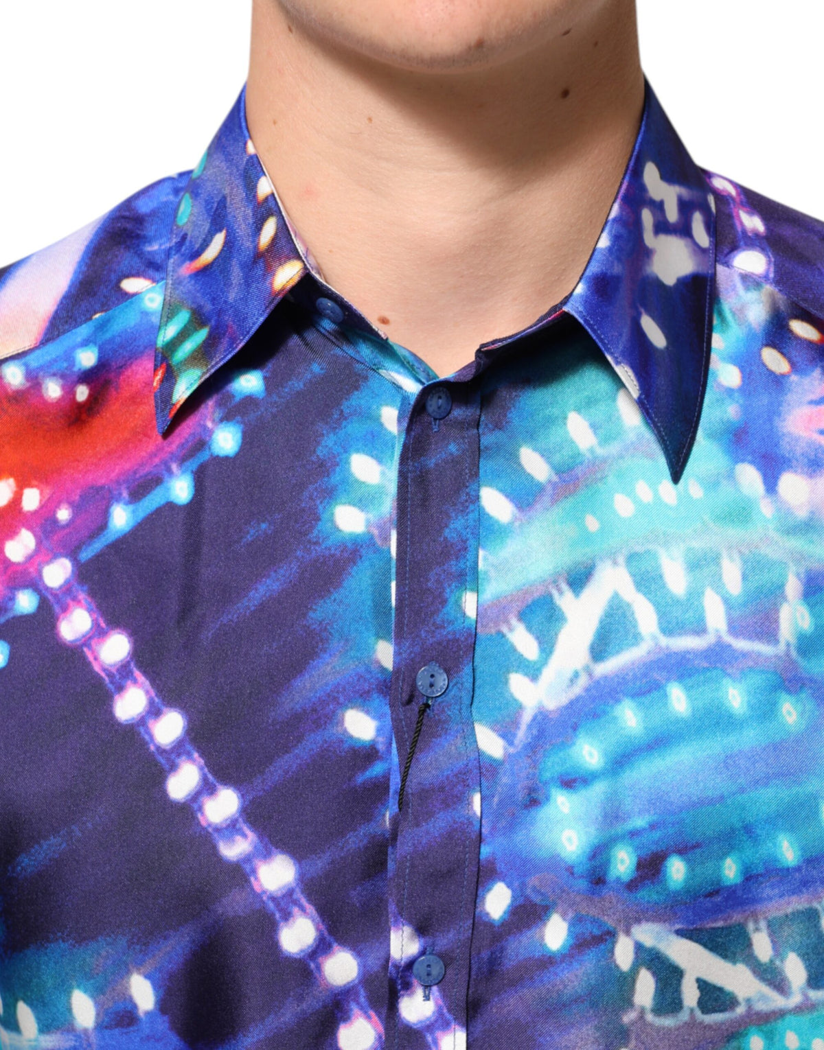 Dolce &amp; Gabbana Mehrfarbiges Luminarie MARTINI Slim Herrenhemd