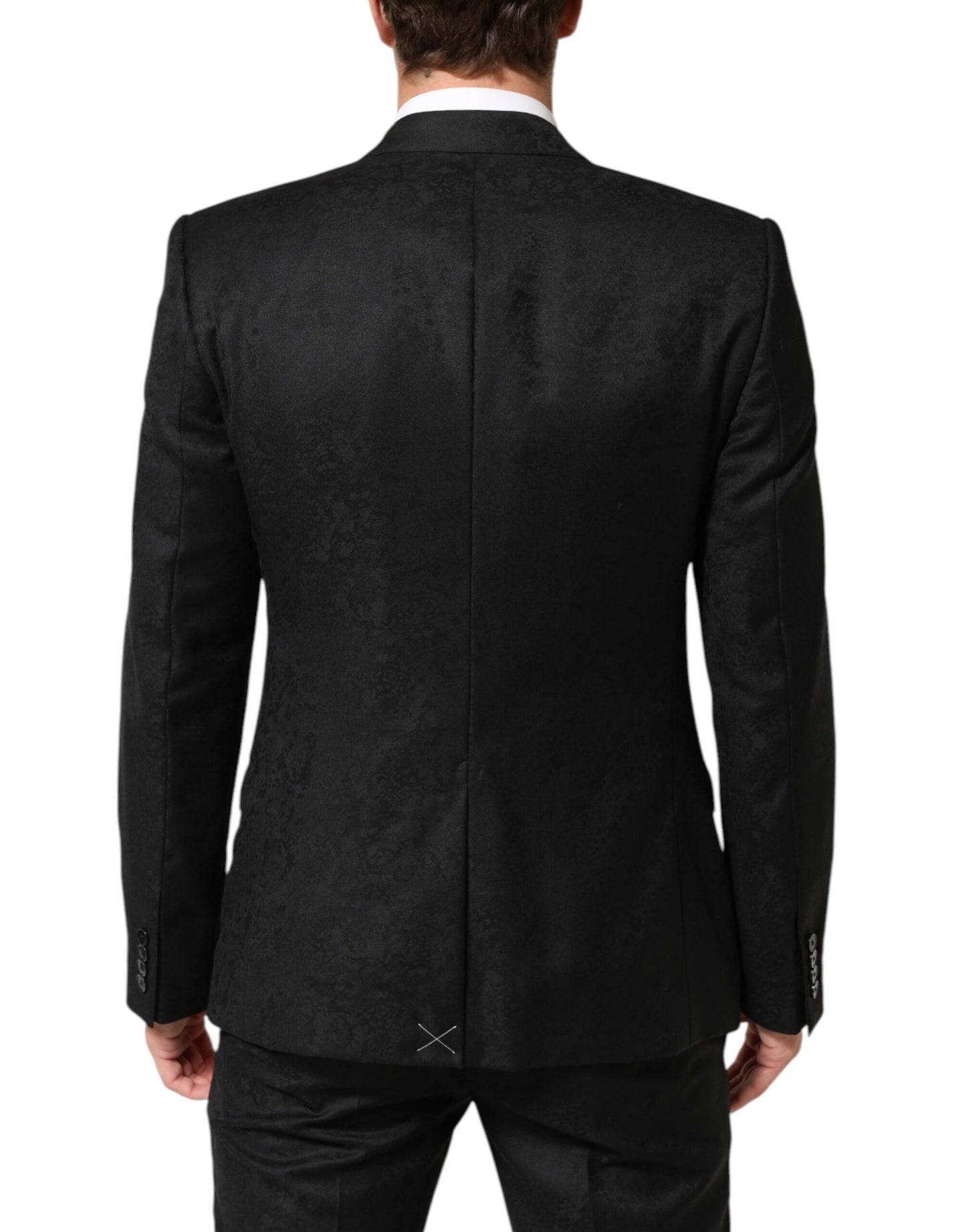 Dolce &amp; Gabbana – Schwarzer MARTINI-Anzug mit 2 Knöpfen, 3-teilig