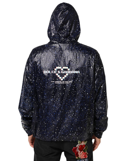 Dolce &amp; Gabbana Blaues D&amp;G Game Kapuzenpullover für Herren