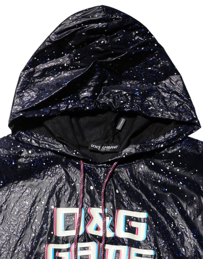 Dolce &amp; Gabbana Blaues D&amp;G Game Kapuzenpullover für Herren